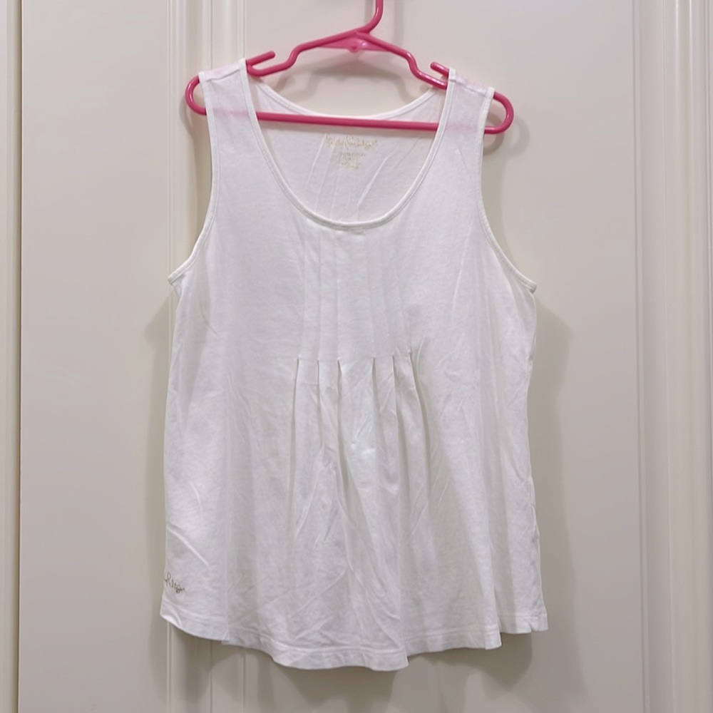 Lilly Pulitzer Girls white tank top